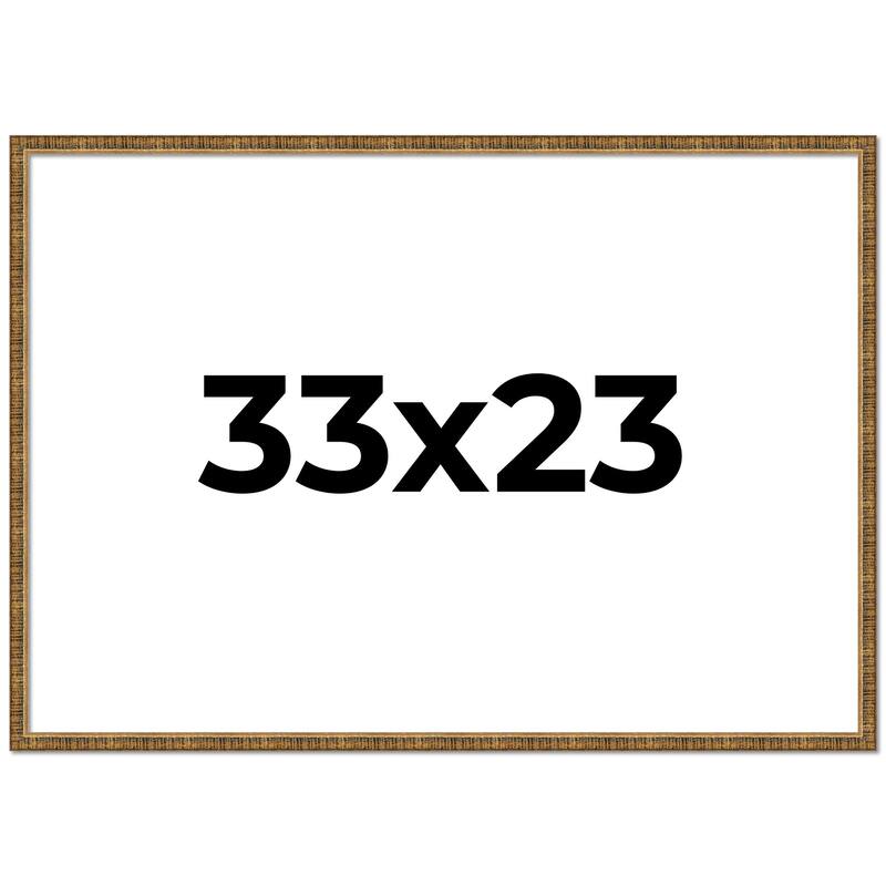 33x23 Frame Gold Solid Wood Picture Frame - Complete Modern Photo