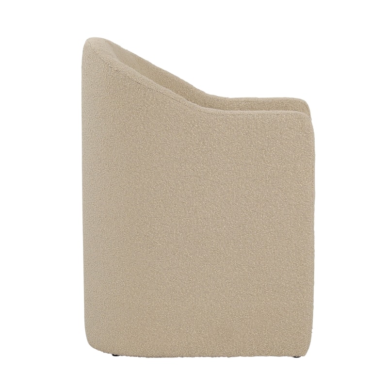 Tucker Pine Upholstered Dining Chair, Sand