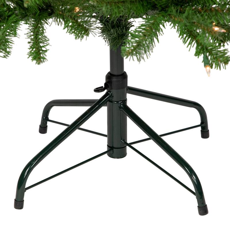 12' Pencil White River Fir Artificial Christmas Tree, Clear Lights - over-10-feet