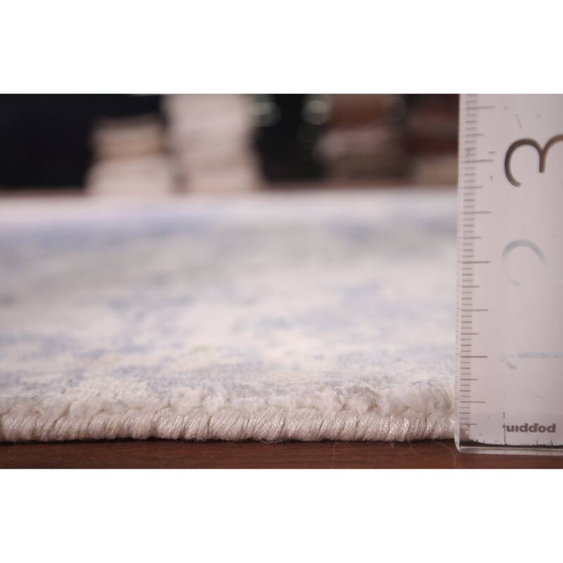 All-Over Abstract Contemporary Rug Hand-Knotted Bedroom Wool Carpet - 6'7"x 10'2"