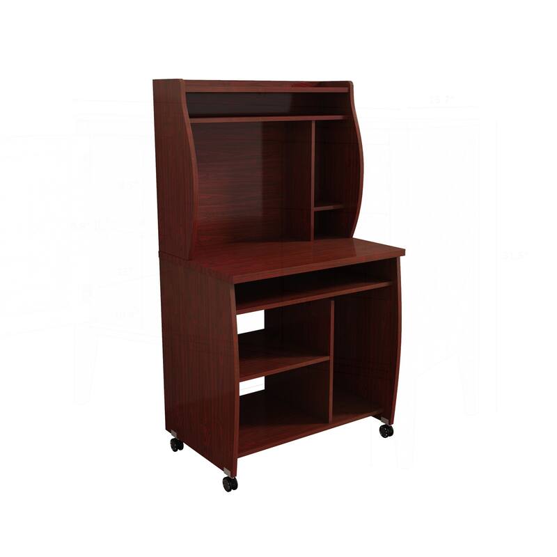 Versatile Mobile Utility Cart with Multiple Shelves