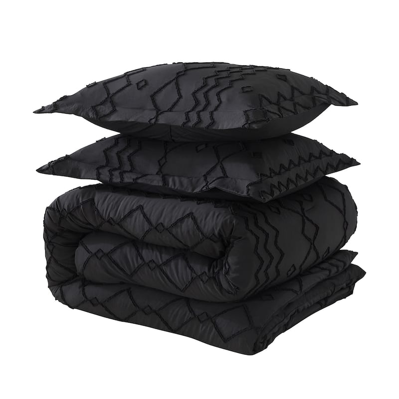 Jacquard Tufted Comforter Sets Embroidery Shabby Chic Design