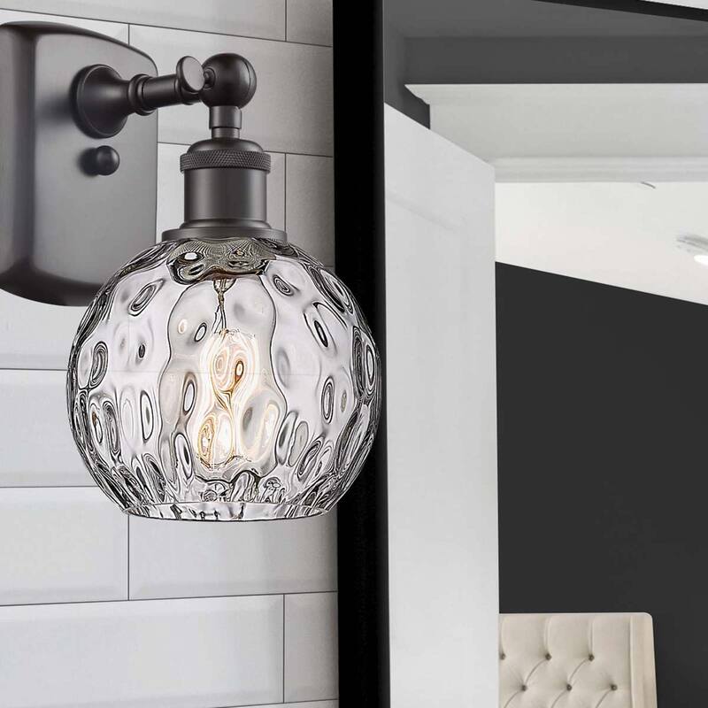 Innovations Lighting Athens Water Glass 1 Light 6" Sconce