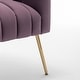 preview thumbnail 10 of 8, SEYNAR Modern Glam Velvet Accent Vanity Chair with Golden Metal Legs for Living Room