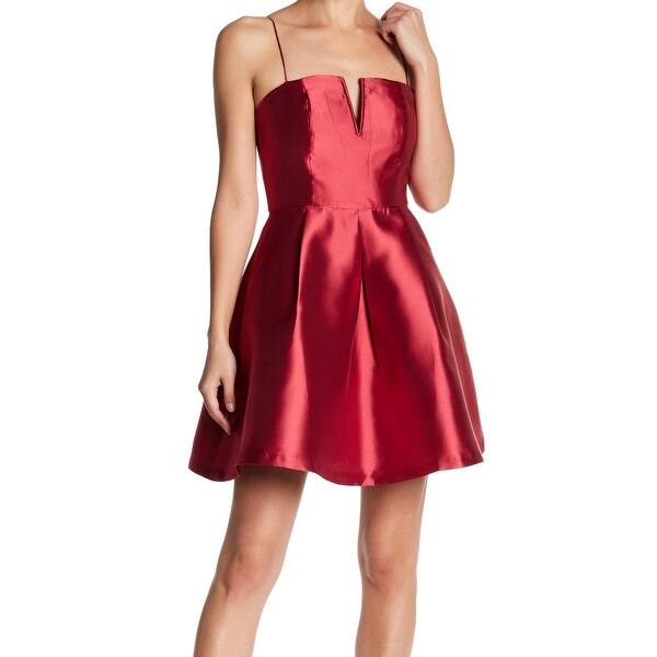 Shop Minuet Womens Large Mini Satin Fit Flare Glossy Dress Free Shipping On Orders Over 45 Overstock 27053479