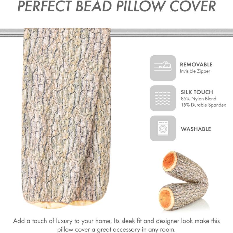 Log Cover Only - Body Pillowcase - Spandex/Nylon Blend for Silky Touch