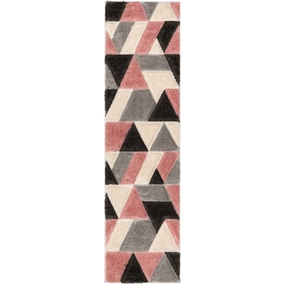 Well Woven San Francisco Holland Geometric Modern Carved Shag Area Rug