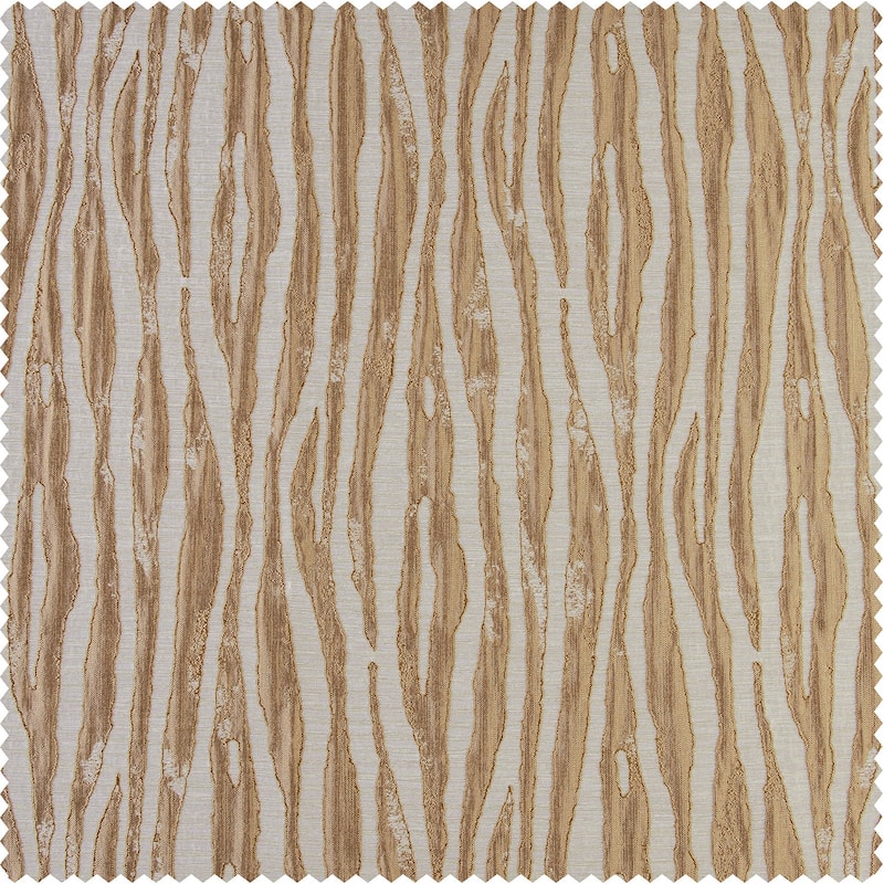 Exclusive Fabrics Jacquard Faux Silk Curtains - 1 Panel Room Darkening Curtain