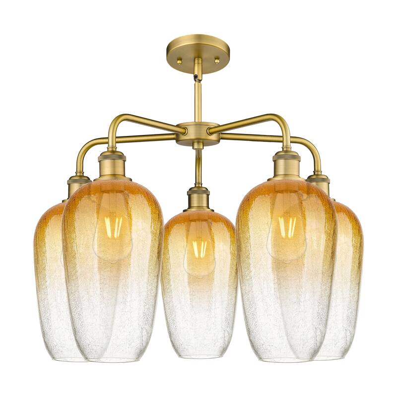 Innovations Lighting Endless Possibilities Ballston - Brookhaven Flute - 5 Light 26" Stem Hung Chandelier