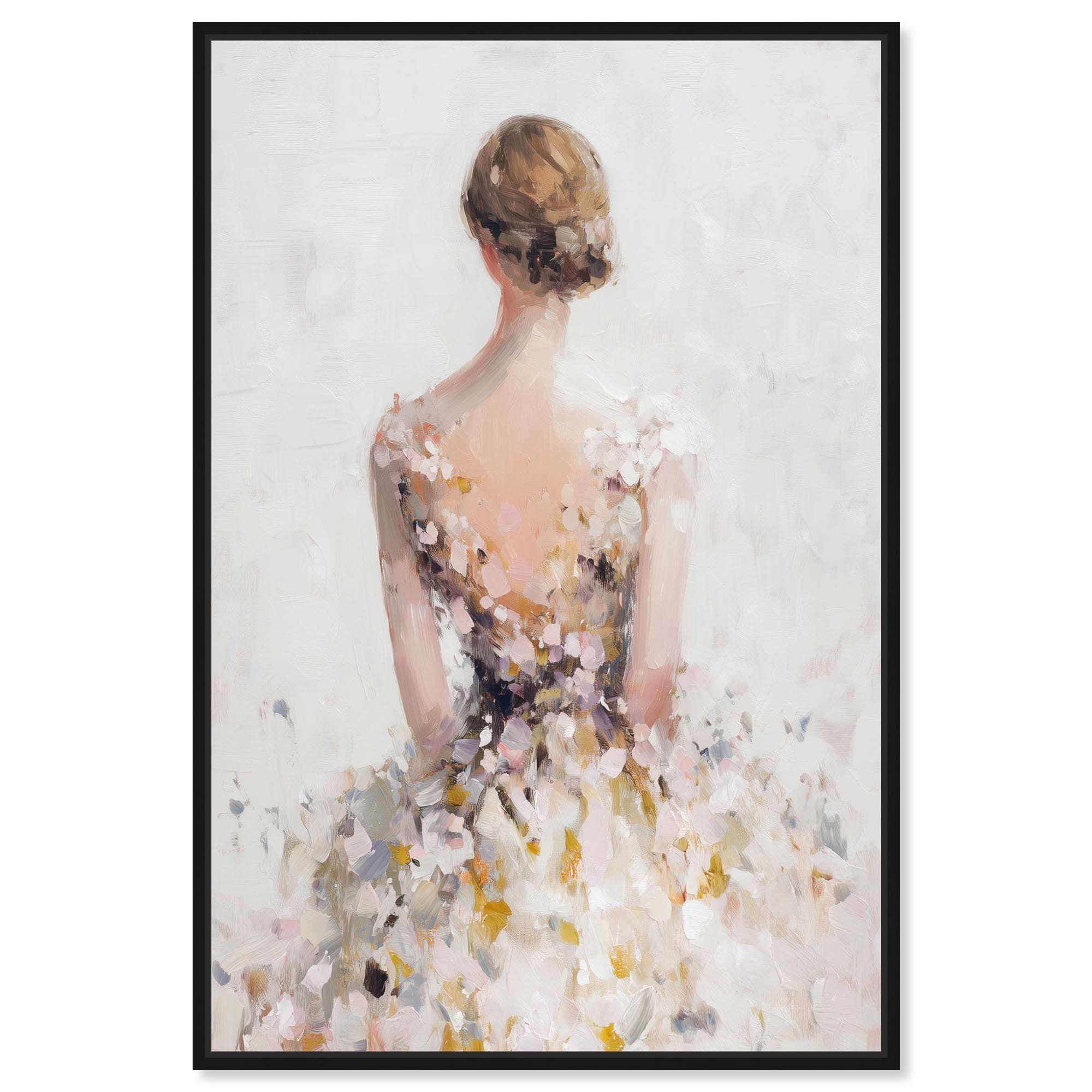 Cloud Dress IV Fashion Art Framed Canvas Print by Art Remedy