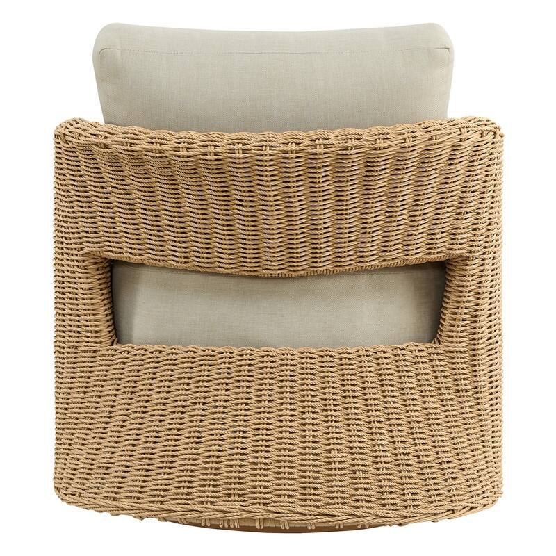 Spruce & Spring Patio Fruniture Outdoor Swivel Chair and Side Table