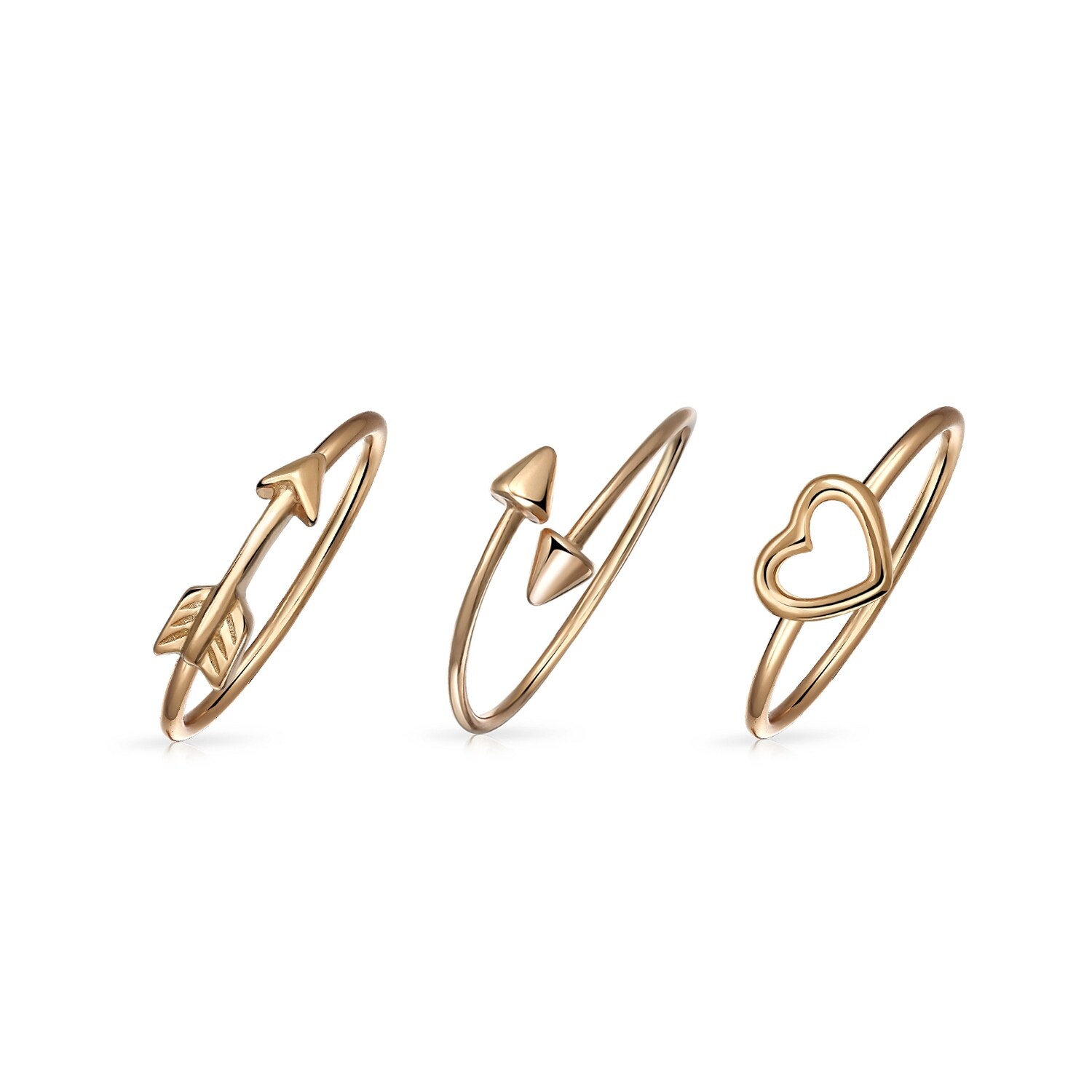rose gold midi ring