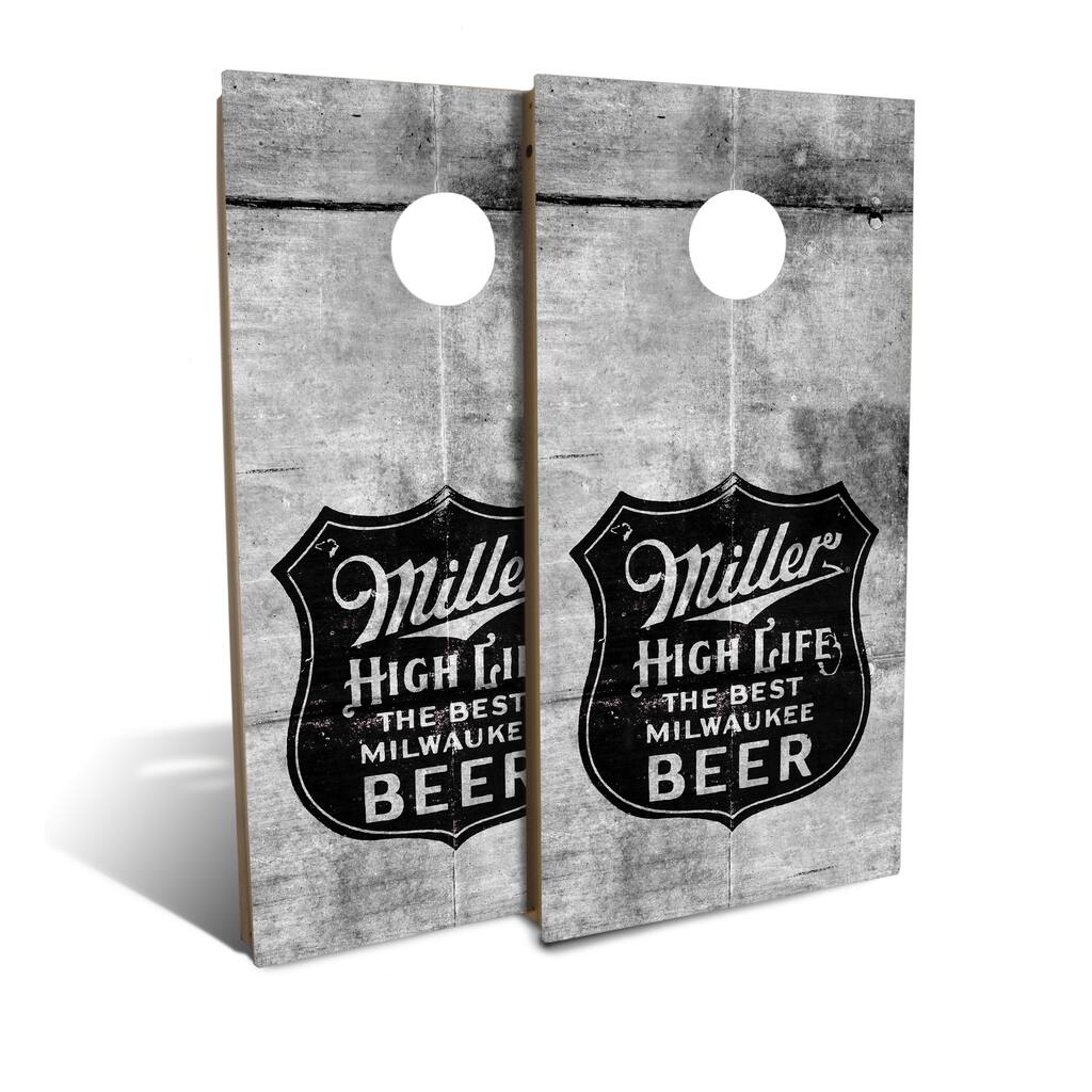 Miller High Life Backyard Cornhole Board Set (Includes 8 Bags) - N/A