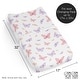 preview thumbnail 6 of 4, Sweet Jojo Designs Pink and Purple Shabby Chic Butterfly Girl Changing Pad Cover Sheet Yellow Colorful Pastel Lilac Watercolor