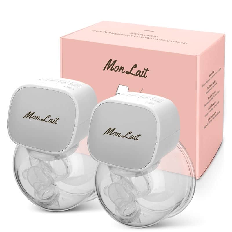 Mon Lait Pump - Hands-free, wearable breast pump - White - Double Pump