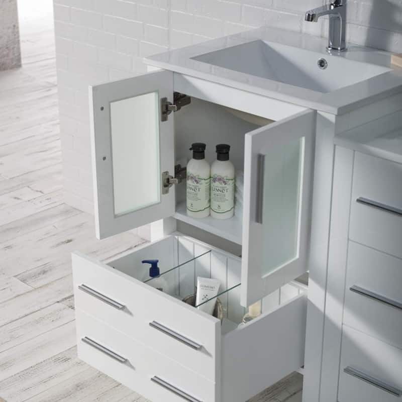 Blossom Sydney 60" Solid Wood Bathroom Vanity Double Sink with Cabinet