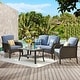 preview thumbnail 45 of 60, OVIOS 4-piece Water-Resistant Wicker Deep Seating Outdoor Sofa Set