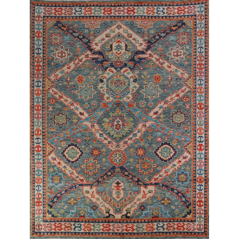 Oushak Oriental Area Rug Handmade Wool Carpet - 8'2" x 9'10"
