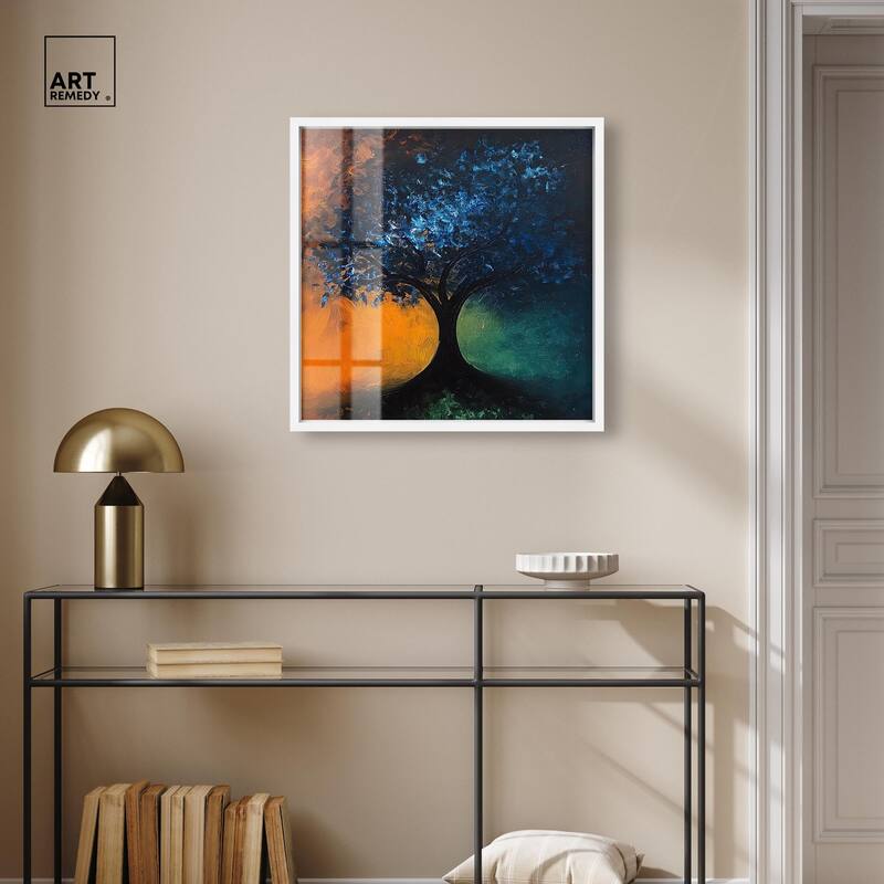 Tree of Opposites II Shadowbox by Art Remedy