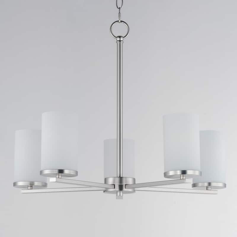 Maxim 10286SW Lateral 5 Light 24" Wide Pillar Candle Style Chandelier