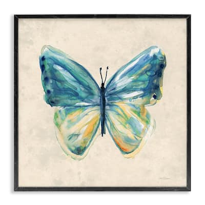 Stupell Bright Watercolor Butterfly Framed Giclee Art Design By Carol Robinson