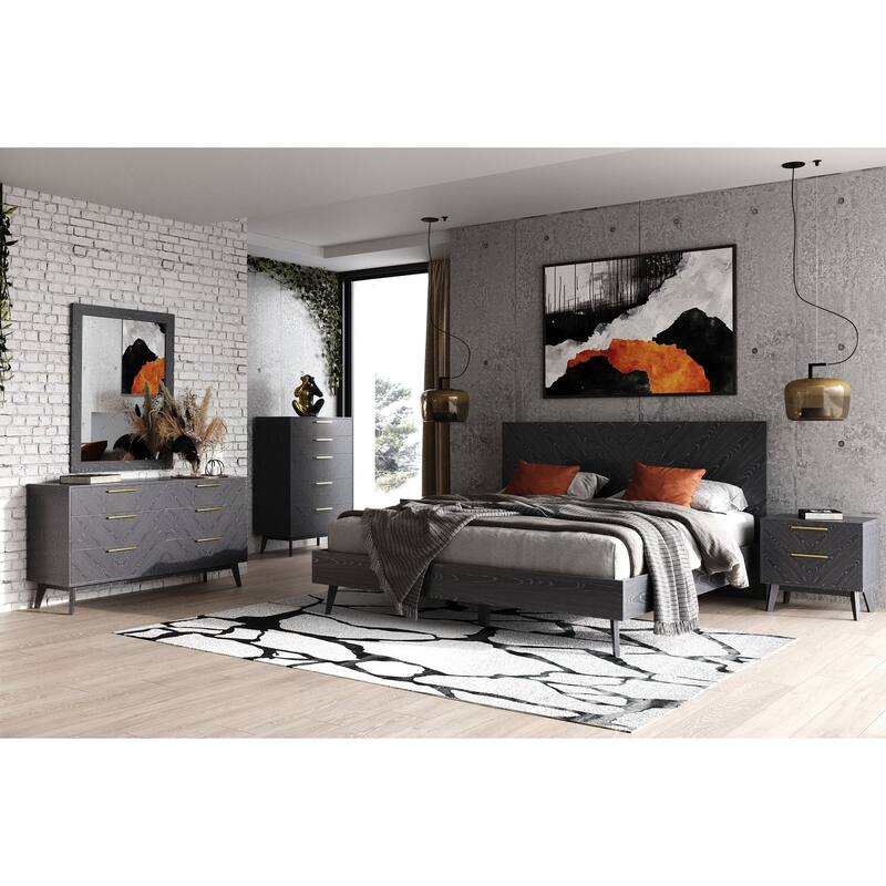 Modrest Diana Modern Grey Ash Bed