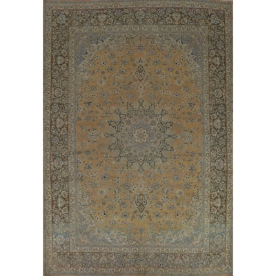 Traditional Najafabad Persian Area Rug Hand-Knotted Wool Carpet - 9'10" x 13'1"