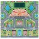 preview thumbnail 3 of 4, SAFAVIEH Tacoma Kids Lillemor Kids & Tween Rug 5' Square - Grey/Green