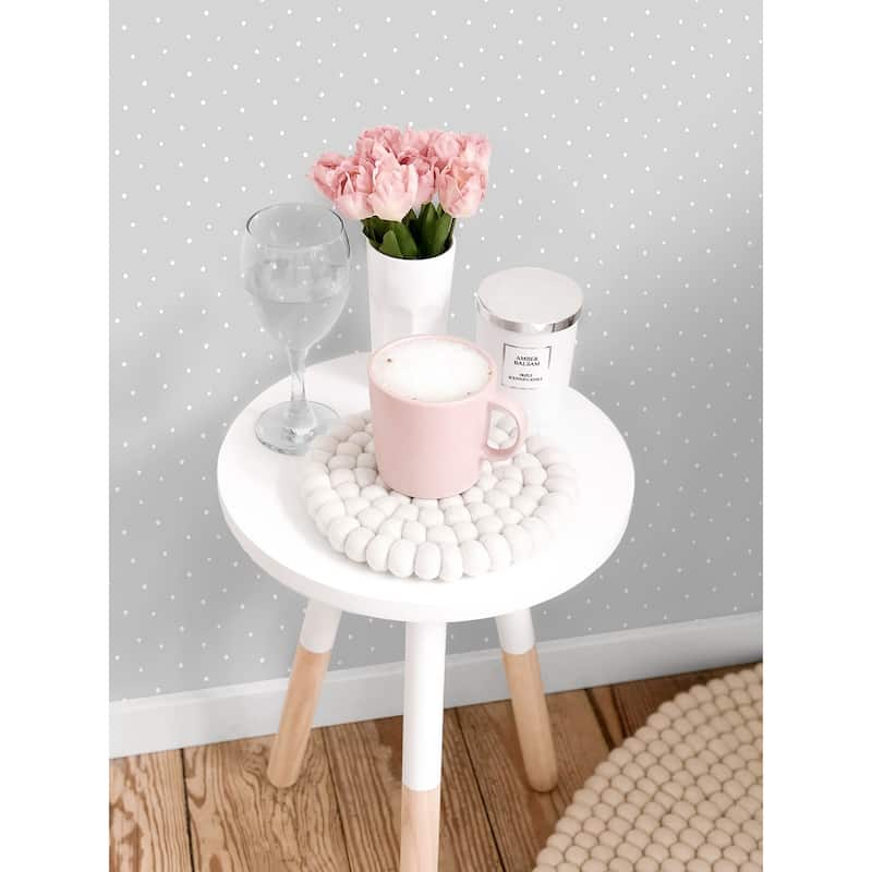 NextWall Polka Dots Peel and Stick Wallpaper
