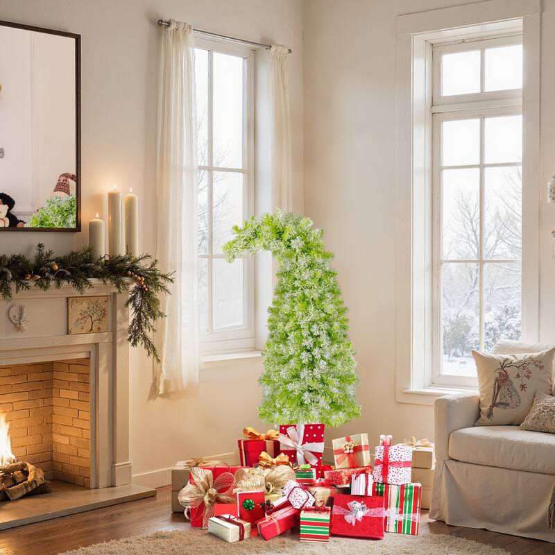 Costway 5/6/7 FT Bendable Christmas Tree with Bendable Top, 290 Branch - See Details