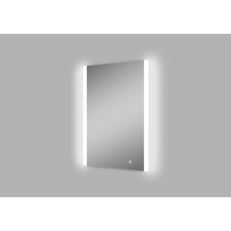 Miseno MM2435LED Athena 24" W x 35" H Rectangular Glass Frameless