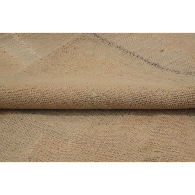 Hand Woven Oriental 100% Wool Carpet Southwestern Tribal Brown Kilim Area Rug - 5' 9'' X 3' 11''