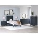 preview thumbnail 17 of 34, Signature Design by Ashley Simmenfort Dark Blue Platform Bed