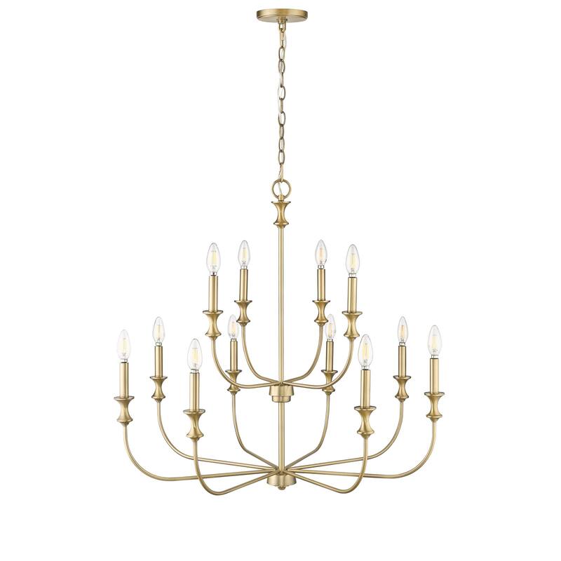 Millennium Lighting 29612 Savanne 12 Light 34" Wide Taper Candle Style