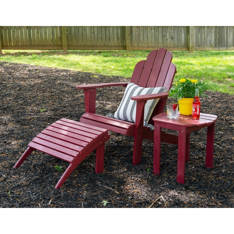 Linon Gavil Adirondack Chair Red Single for sale online eBay