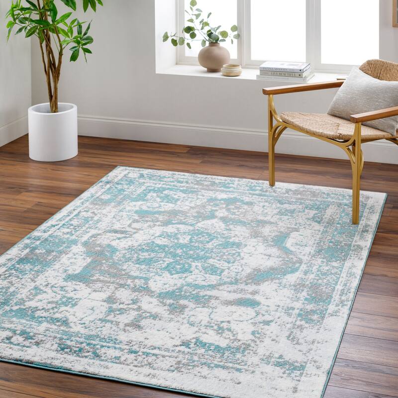 Otero Vintage Area Rug - Blue/Gray - 6' 11" x 9'