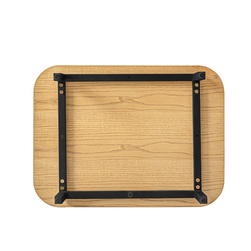Wood Nightstand with 2 Drawers
