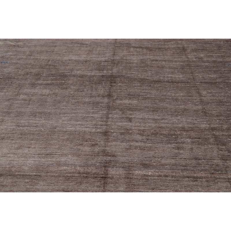 Hand Knotted Oriental 100% Wool Carpet Tribal Tribal Brown Gabbeh Area Rug - 11' 9'' X 8' 9''