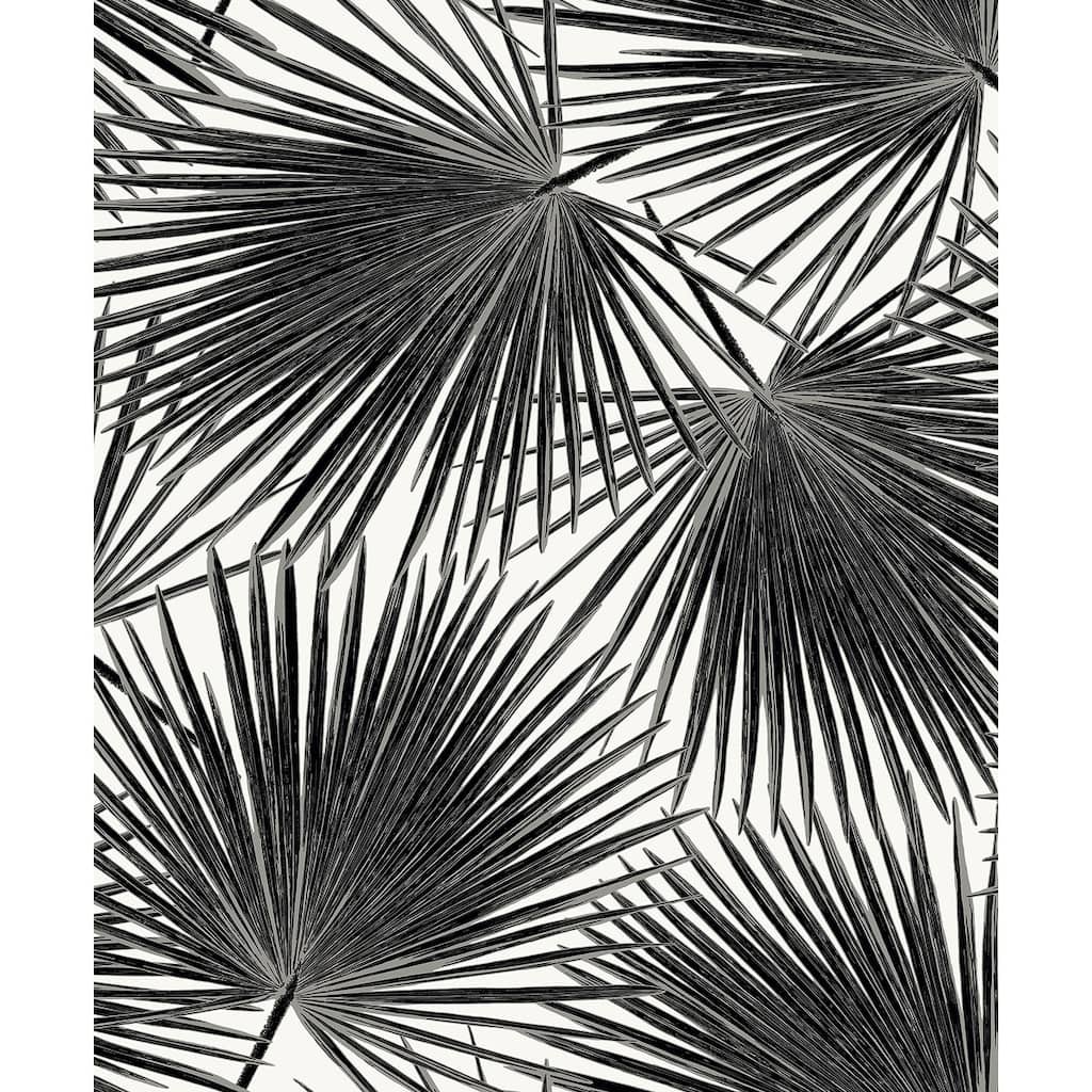 Seabrook Designs Haven Palm Prepasted Wallpaper - 20.9 in W x 33 ft. L