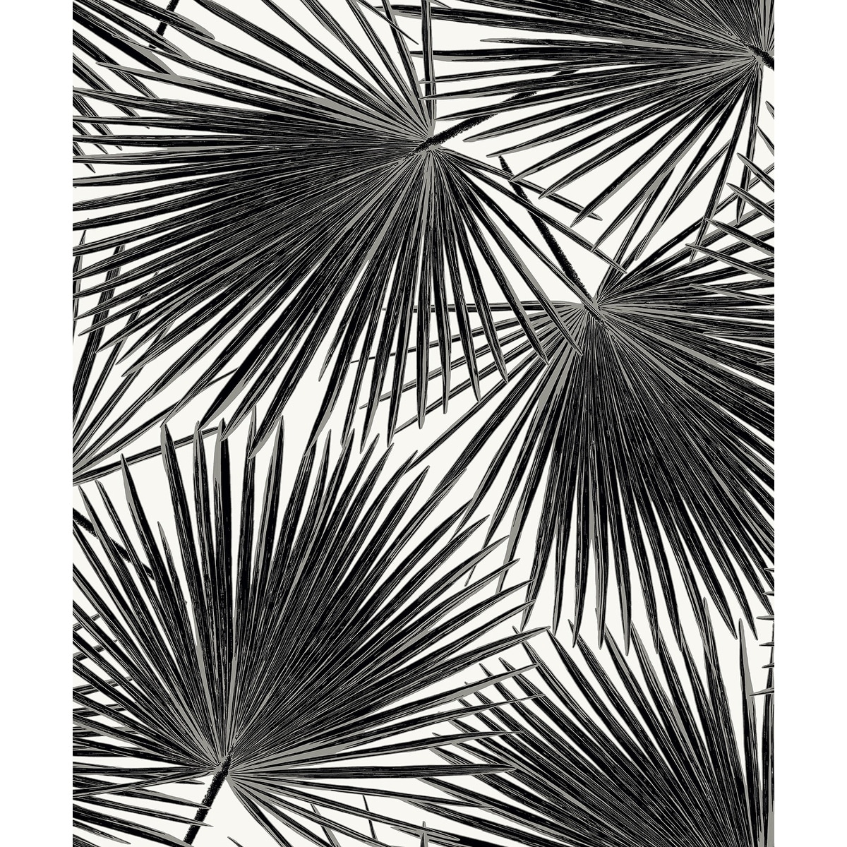 Seabrook Designs Haven Palm Prepasted Wallpaper - 20.9 in W x 33 ft. L