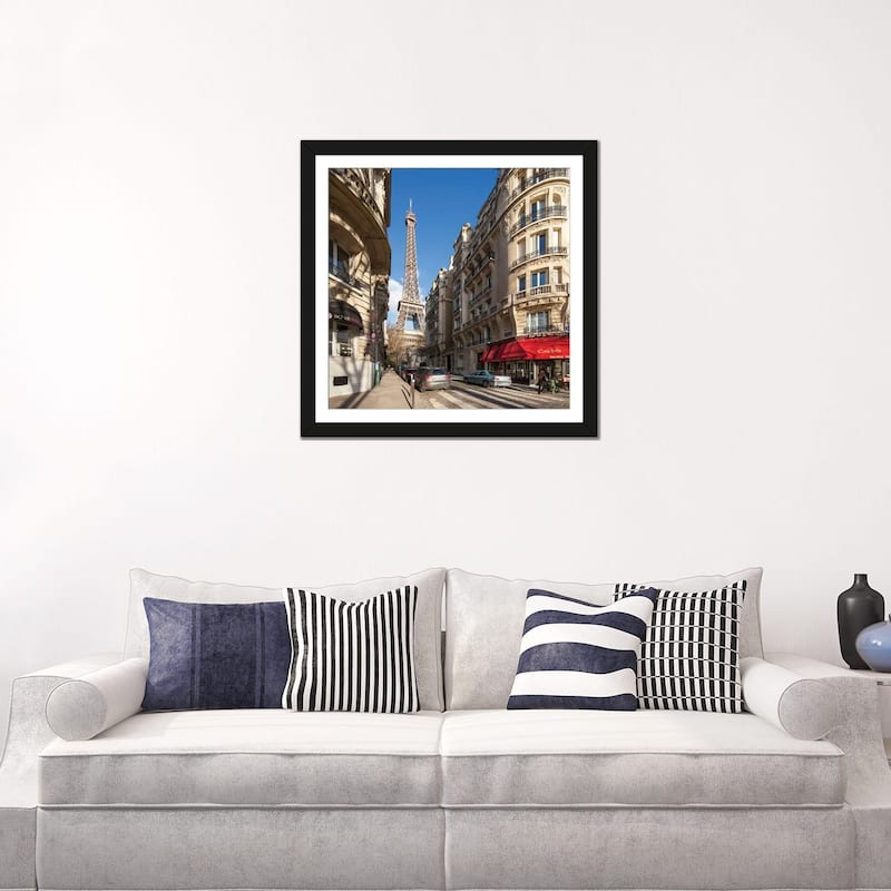 iCanvas "Rue De Buenos-Aires With View Of The Eiffel Tower, Paris, France" by Jan Becke PFA