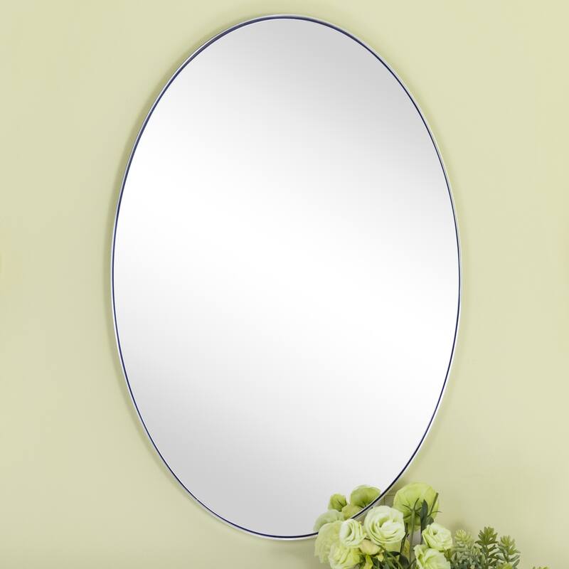 Javell Oval Metal Wall Mirror