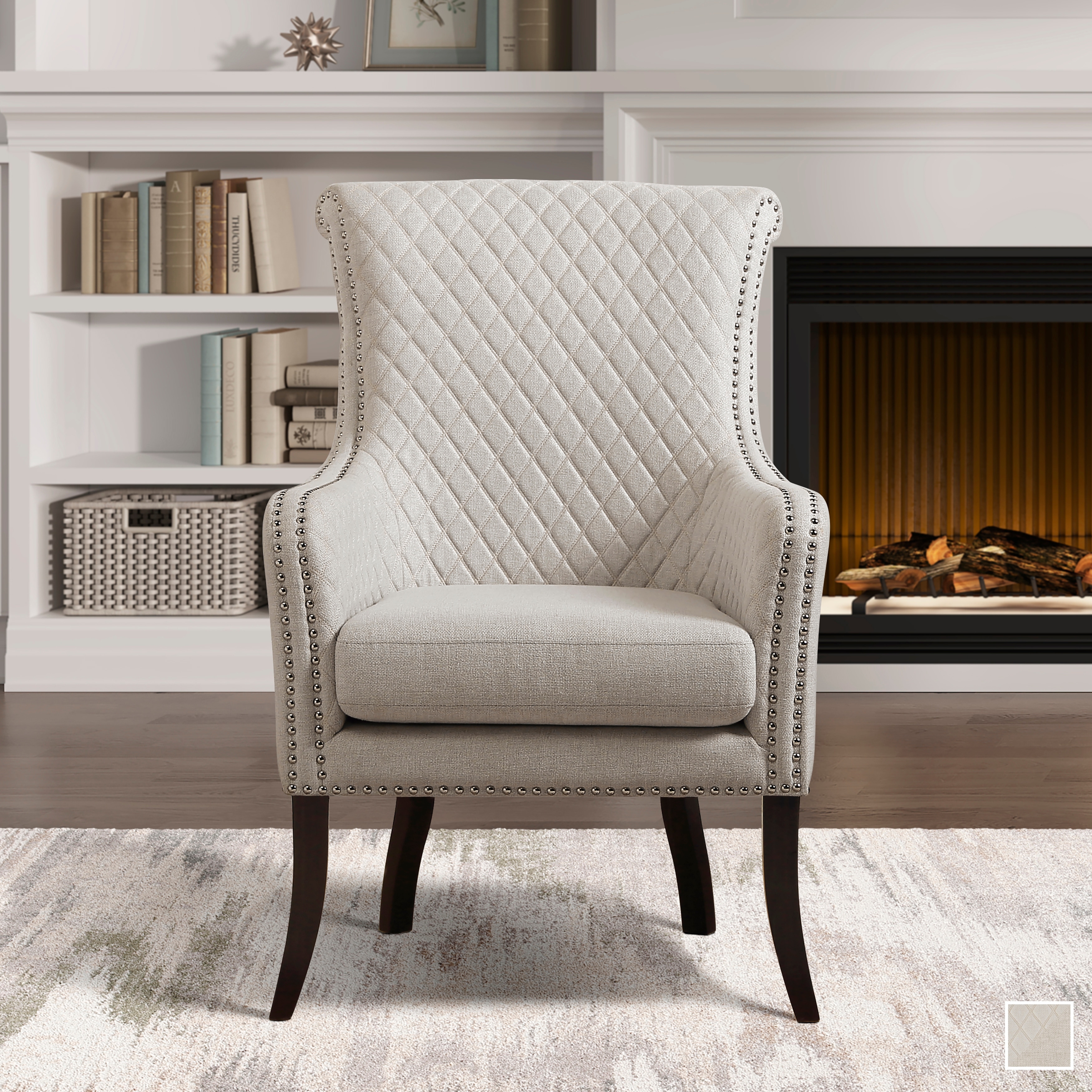 Madison park halford store accent wingback chair