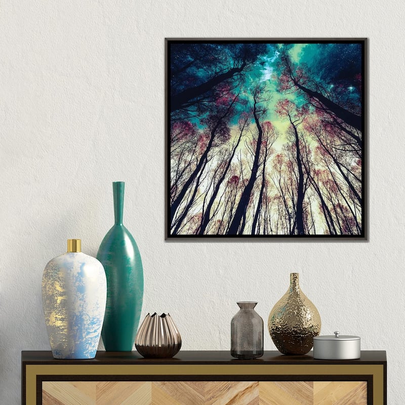 iCanvas "Nordic Lights" by Riza Peker Framed