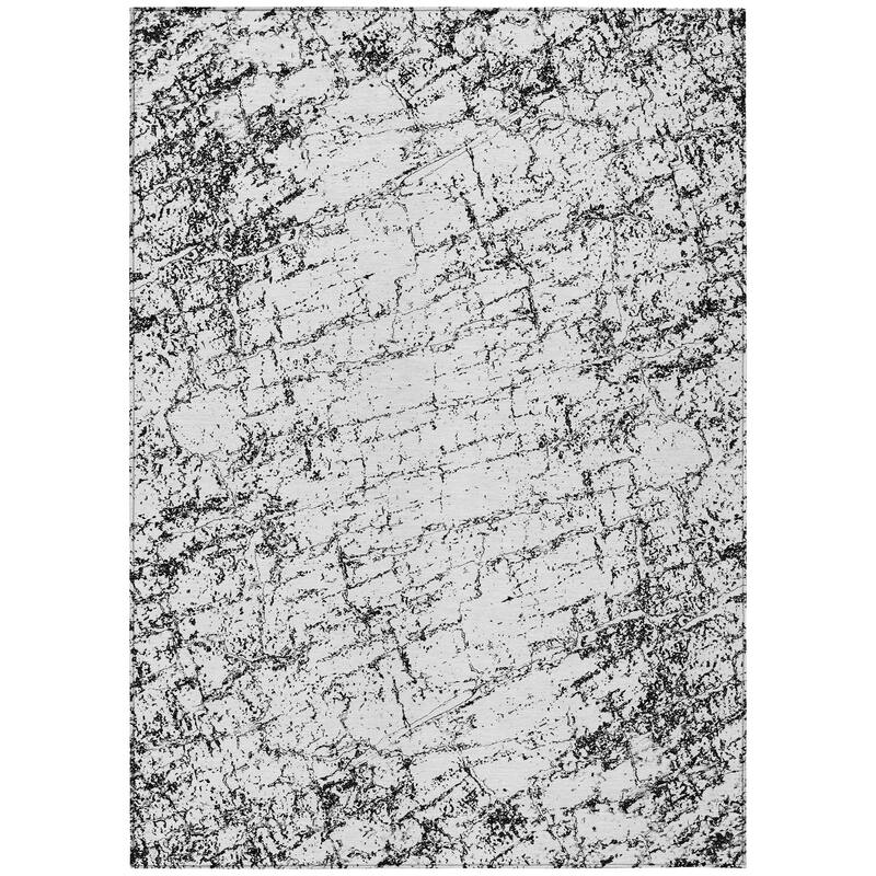 Machine Washable Indoor/ Outdoor Chantille Modern Texture Rug