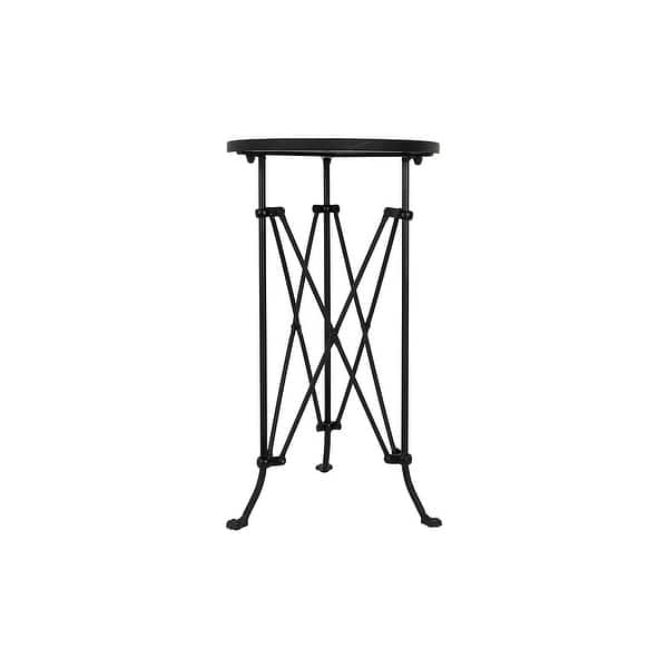 slide 2 of 34, Round Metal Side Table with Claw Feet