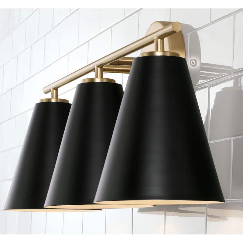 Charlie 3-Light Vanity - 24"W x 10"H x 7"E