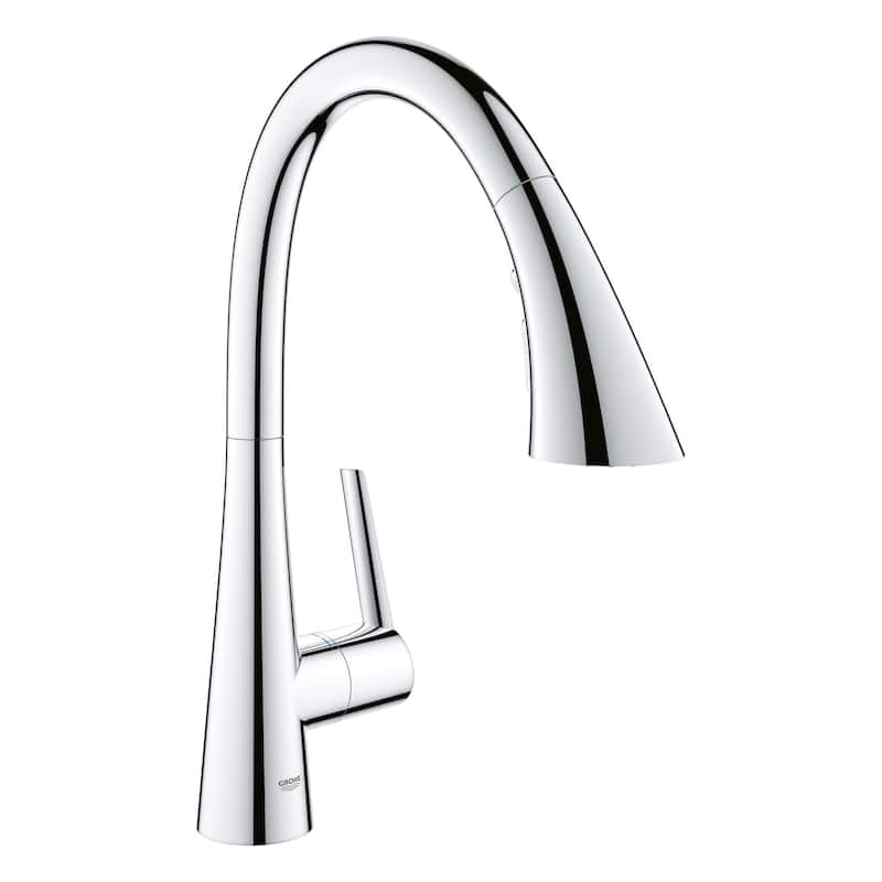 Grohe Zedra 1.75 GPM Single Hole Pull Down Kitchen Faucet with