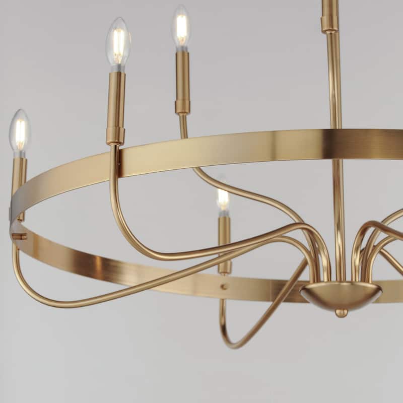 Maxim 14499 Frankie 9 Light 40" Wide Taper Candle Style Chandelier