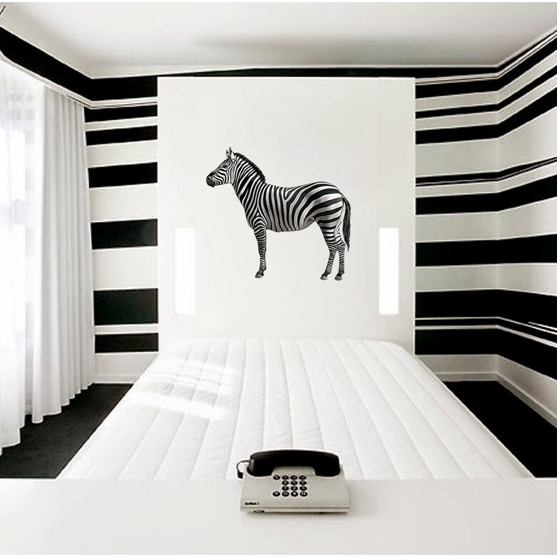 Zebra Decal, Zebra Sticker, Zebra Wall Decor-image